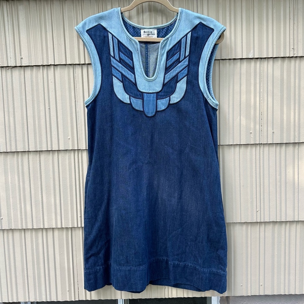Anthropologie Holding Horses Sanara Denim Dress